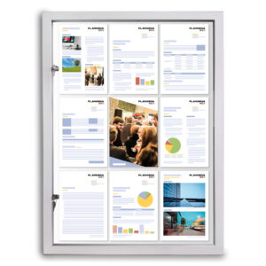 Gablota zewnętrzna wisząca 8xA4 podnoszona CRE8-Zp CREACOM