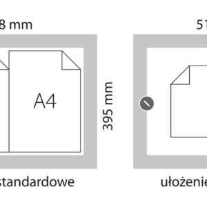 Gablota wisząca zewnętrzna REV1Z ( 2xA4 ) aluminiowa REVERSO