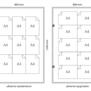 Gablota zewnętrzna stojąca TEN3Z-W 100x70x250cm (9xA4) TENDANCE